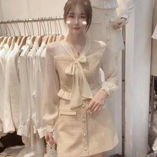 Set váy dạ nơ