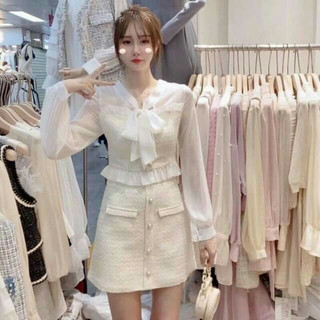 Set váy dạ nơ