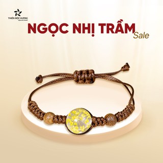 Vòng tay trầm hương tự nhiên ngọc nhị trầm THIÊN MỘC HƯƠNG may mắn thành công hạnh phúc