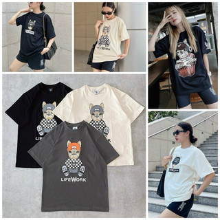 Áo thun nam nữ, áo phông unisex life workk tee back m1868 from over size vải 2c chuẩn aut then