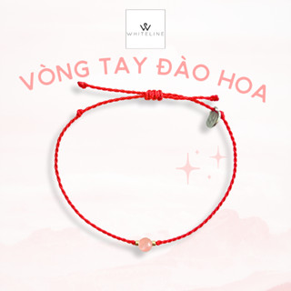 [Whiteline] Vòng tay Đào Hoa Red (có size vòng Chân)