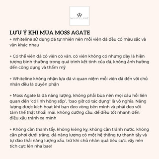 [Whiteline] Vòng tay Gemstone Version 2 (Moss Agate - Băng Ngọc Thuỷ Tảo)
