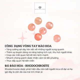 [Whiteline] Vòng tay Đào Hoa Grey (có size vòng Chân)