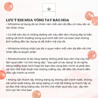 [Whiteline] Vòng tay Đào Hoa Grey (có size vòng Chân)