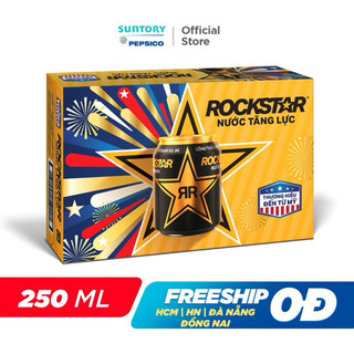 Thùng 24 lon nước tăng lực rockstar 250ml/lon