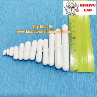 Cá từ - thanh khuấy từ tính CÓ GÂN - CÓ VÀNH GIỮA kháng hóa chất chịu nhiệt thí nghiệm