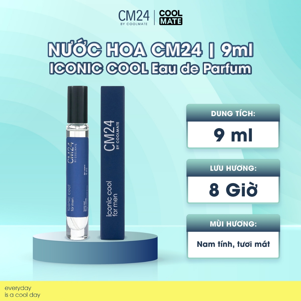 Nước Hoa Nam Cm24 Iconic Cool Eau De Parfum 9Ml