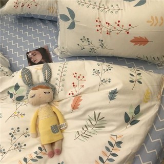 Bộ ga gối vỏ chăn ga trần cotton living 100% cotton
