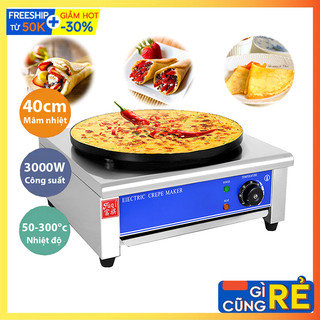 Máy làm bánh kếp thái, máy làm bánh crepe dùng điện