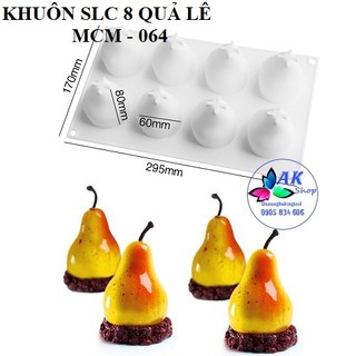 KHUÔN SILICON 8 QUẢ LÊ / 2504.012