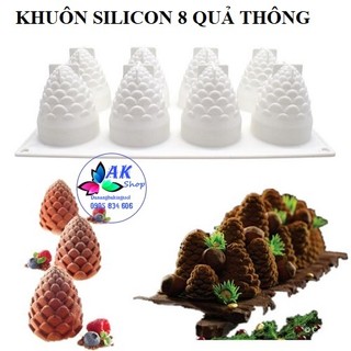 KHUÔN SILICON 8 QUẢ THÔNG / 2504.010