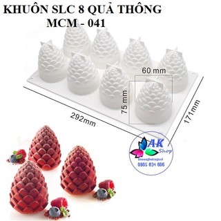 KHUÔN SILICON 8 QUẢ THÔNG / 2504.010