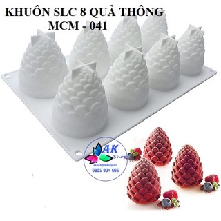 KHUÔN SILICON 8 QUẢ THÔNG / 2504.010