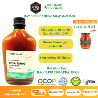 Mật ong rừng Ngập Mặn HONEYLAND 500g mật ong thiên nhiên nguyên chất