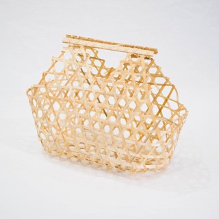 Làn tre đan mắt cáo - Giỏ tre quà tặng