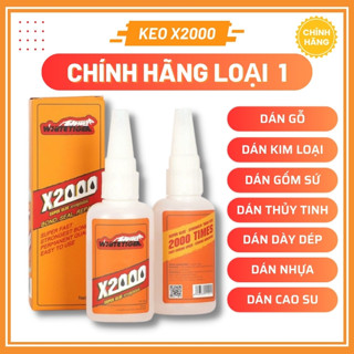 Keo dán gỗ 💖FREESHIP💖 Keo dán siêu dính đa năng X2000 dán thủy tinh, gốm sứ, cao su, inox, nhôm, giày dép da, nhựa