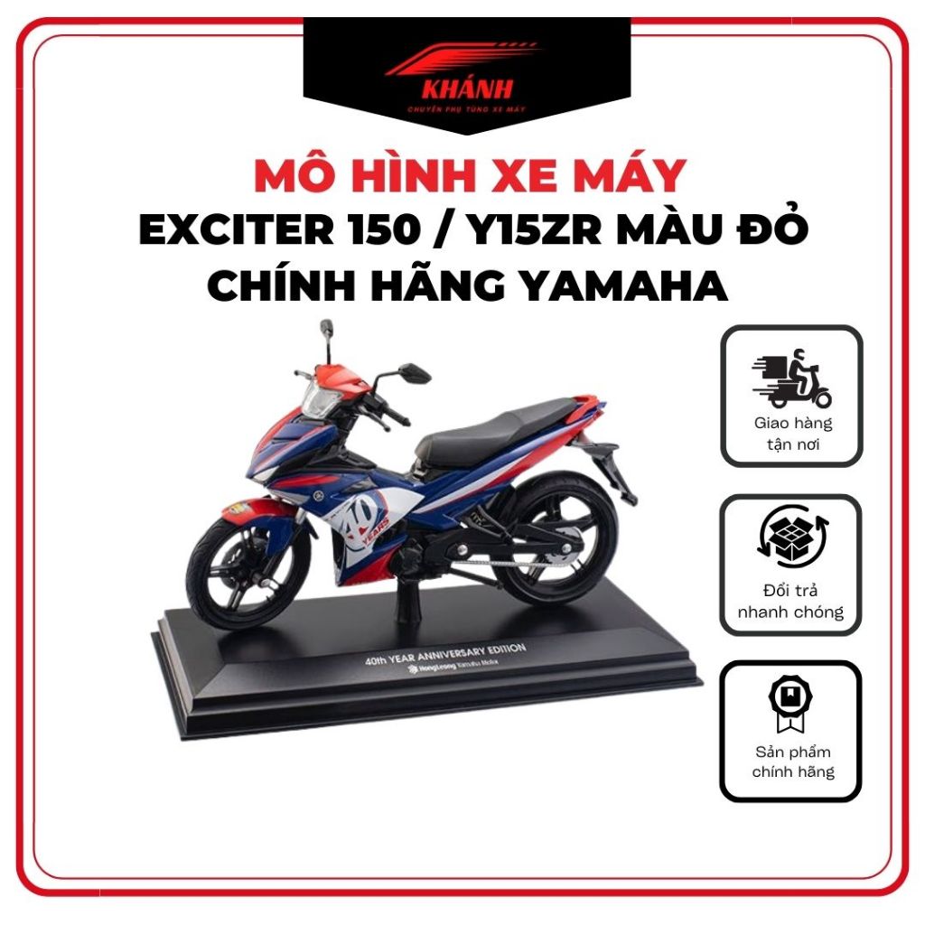 [Siêu sale] Mô hình Exciter 150 / Y15ZR màu đỏ - Chính hãng Yamaha