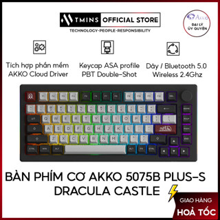 Bàn phím không dây AKKO 5075B Plus-S Dracula Castle - Hàng chính hãng