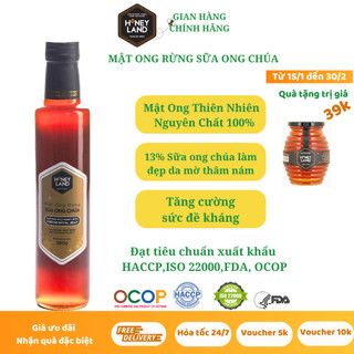 Mật ong rừng Sữa Ong Chúa HONEYLAND 380g mật ong thiên nhiên nguyên chất