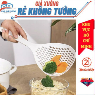  Vá Vớt Thức Ăn , Rau Củ Bằng Nhựa Lưới Loại Lớn - Muỗng Thủng Vớt Đồ Ăn Chuyên Dụng Cho Nhà Bếp Đa Năng