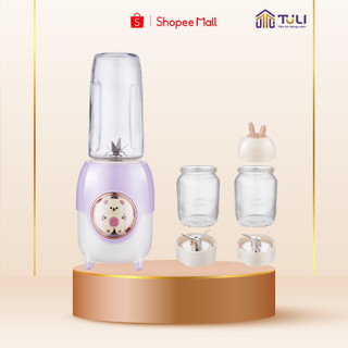 Máy xay ăn dặm thực phẩm cho bé TULI TL-C04K1, 200W, Bộ 3 cối xay tiện lợi chế biến BH 18 tháng