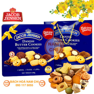 Bánh Quy Bơ Sữa Jacob & Jensen Danish Butter Cookies Hộp Thiếc Quà Tặng Cao Cấp Sang Trọng