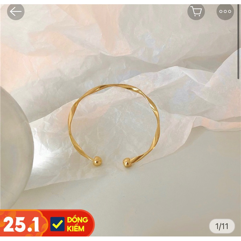 GD01- Vòng Tay Bạc Nữ  Mini Size Nhỏ Tinh Tế