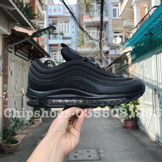HÀNG SẴN_Giày Thể Thao Air Max 97 Full Black, Giày max 97 trắng full phản quang nam nữ giày độn đế nam nữ ảnh thật