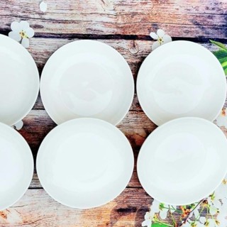  Đĩa Sứ Trắng Sâu Lòng Hàng Dày Nhiều Size  Từ 15-25cm Đền Bù 100% Nếu Bị Vỡ,Đĩa Sứ ,Đĩa Tròn 