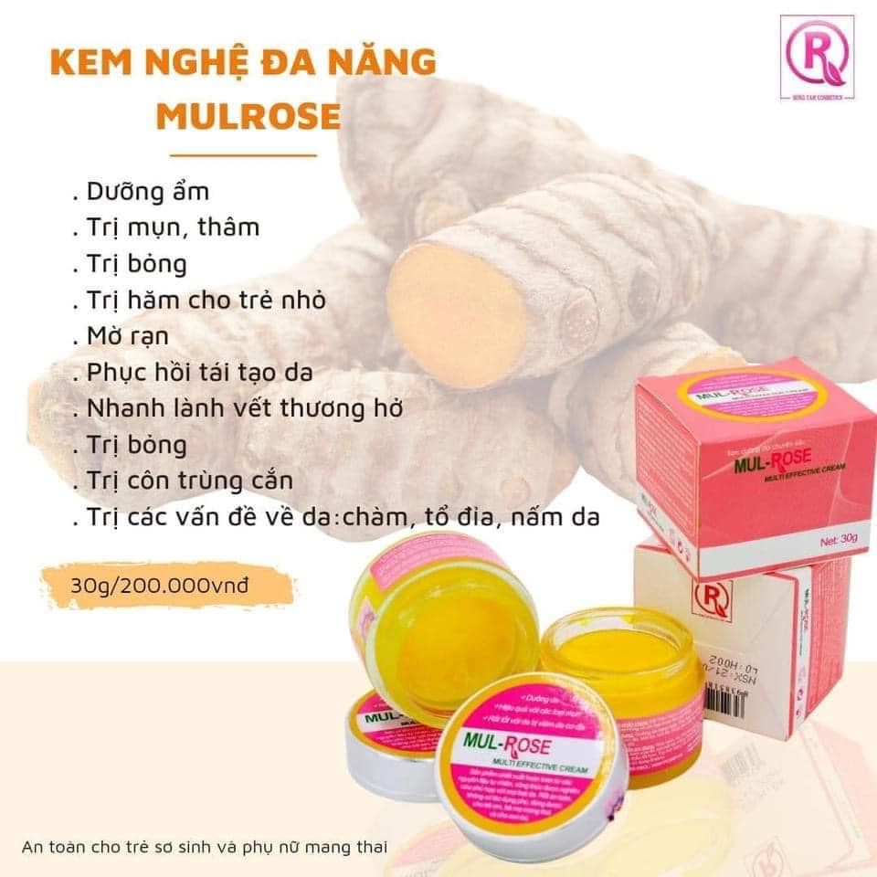 Kem Mulrose Dưỡng da cấp ẩm, hỗ trợ các vấn đề về da như bỏng, sẹo, thâm, rạn, á sừng tổ đĩa..