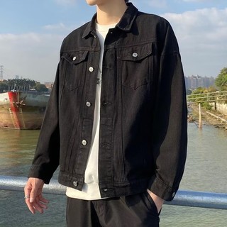 Áo Khoác Jean Nam ĐEN NAM BASIC - Áo Khoác Jeans Thời Trang - Quần Bò Nam Thời Trang Cao Cấp - 11.155D