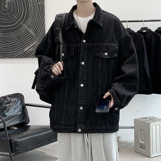 Áo Khoác Jean Nam ĐEN NAM BASIC - Áo Khoác Jeans Thời Trang - Quần Bò Nam Thời Trang Cao Cấp - 12.155D