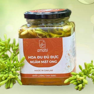 Đu đủ đực ngâm mật ong rừng , Hoa đu đủ đực ngâm mật ong thiên nhiên nguyên chất Amabi