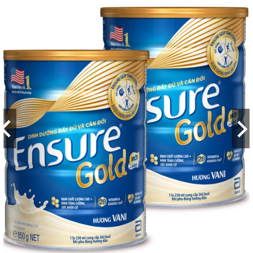 Sữa Ensure Gold bột có thêm HMB &amp; YBG 850g