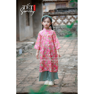 Set áo dài hoa erica