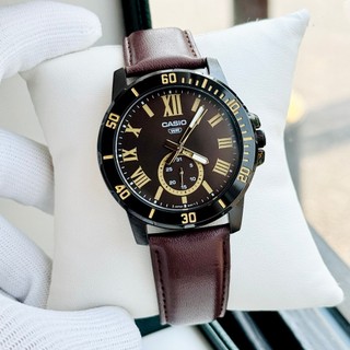 Đồng hồ nam dây da casio mtp-vd200bl-5b