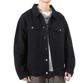 Áo Khoác Jean Nam ĐEN NAM BASIC - Áo Khoác Jeans Thời Trang - Quần Bò Nam Thời Trang Cao Cấp - 07.144D