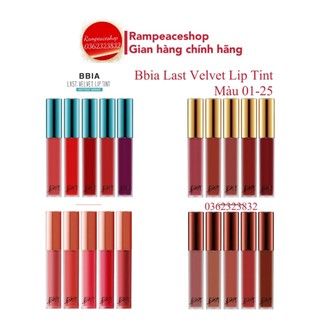 (Sẵn) Son Kem Bbia Last Velvet Lip Tint