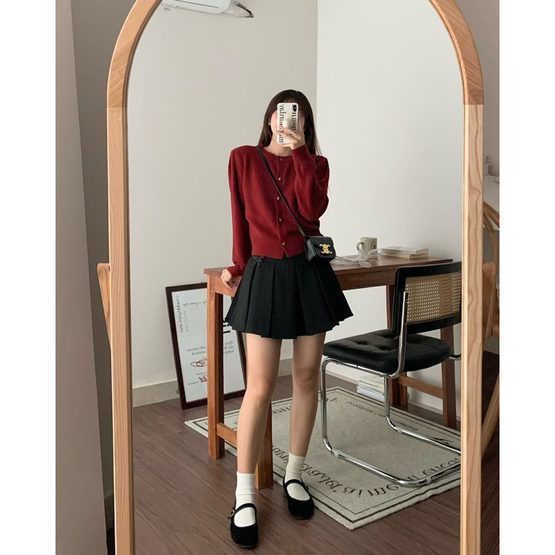 KAYY. Áo khoác len khuy trái tim - 8802