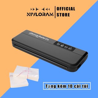 Máy Hút Chân Không Mini, Ép Chân Không Thực Phẩm Gia Đình Khô Và Ướt, Hàn Miệng Túi Độc Lập,Tặng 10 túi hút chân không