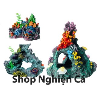 Mô hình rặng san hô nhân tạo dưới đáy biển trang trí bể cá