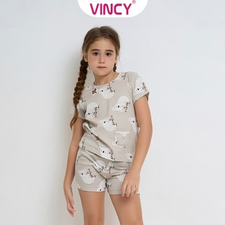 Bộ đồ short thun bé vincy kst020w31