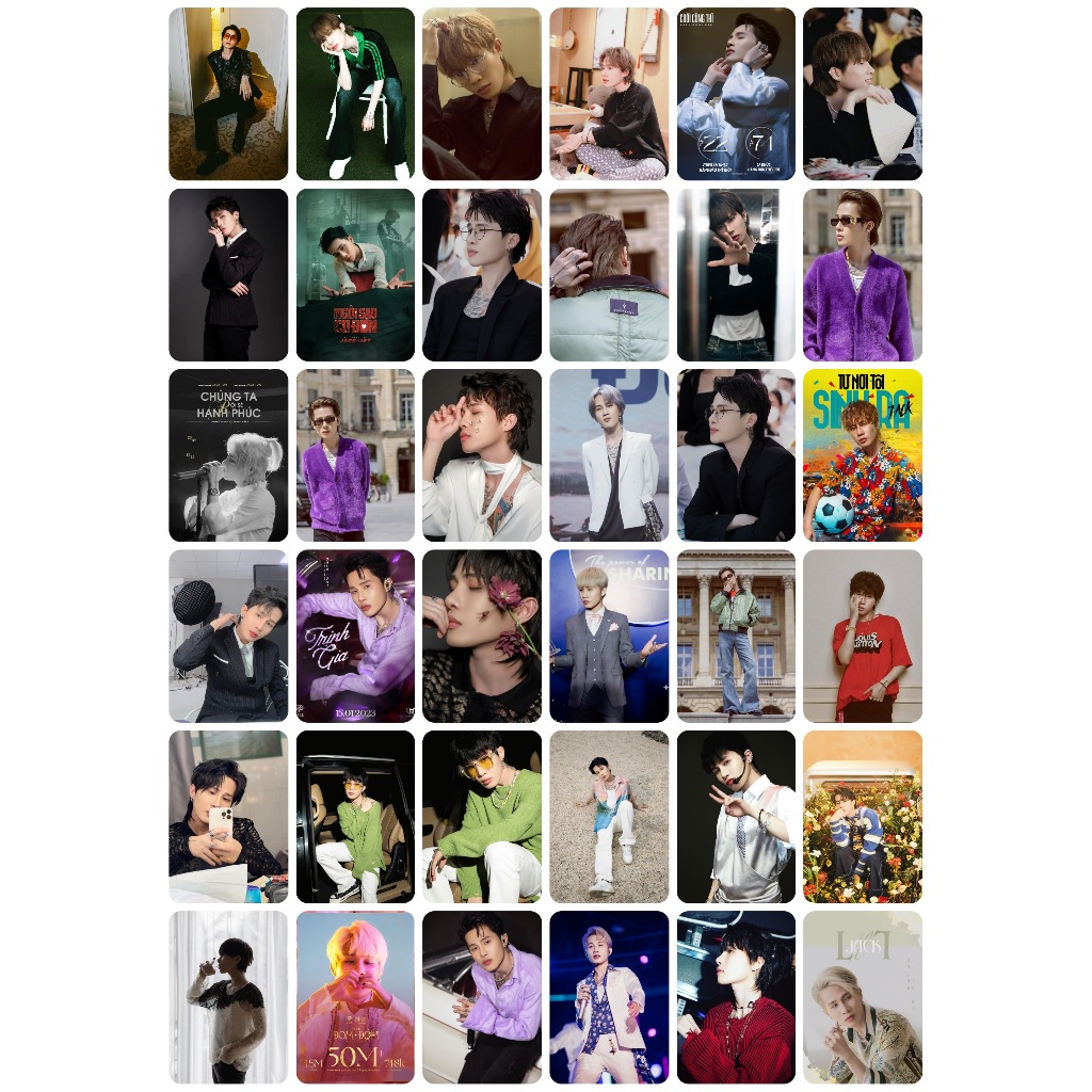 Lomo card 1 mặt 36 ảnh bo góc Jack - J97 FB