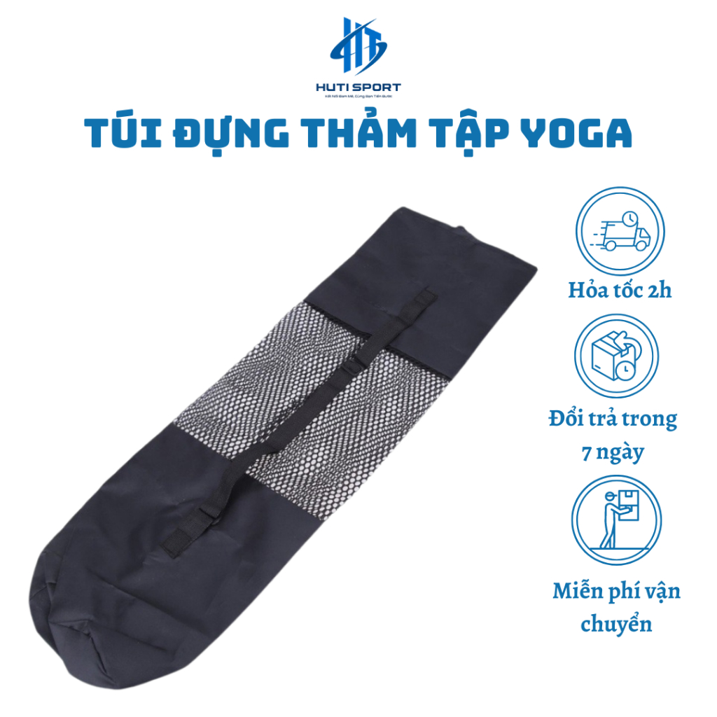 Túi Đựng Thảm Tập Yoga Cao Cấp Túi Đựng Thảm Yoga Dạng Lưới Giữa Có Dây Đeo Tiện Lợi.