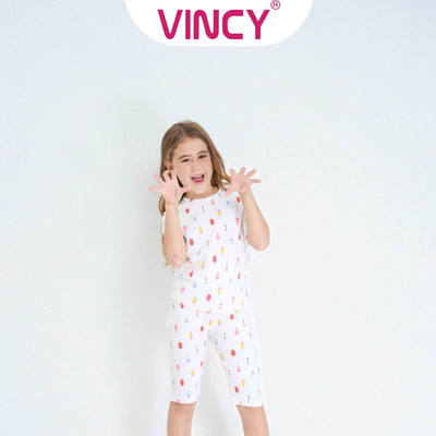 Bộ Đồ Thun Lửng Cho Bé Vincy KTL012W32