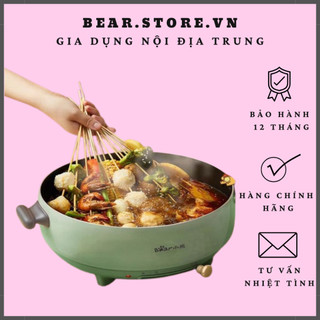Nồi lẩu đa năng bear dhg-b50c1, công suất 1200w, dung tích 5l, chống dính, dung tích lớn- bảo hành 12 tháng