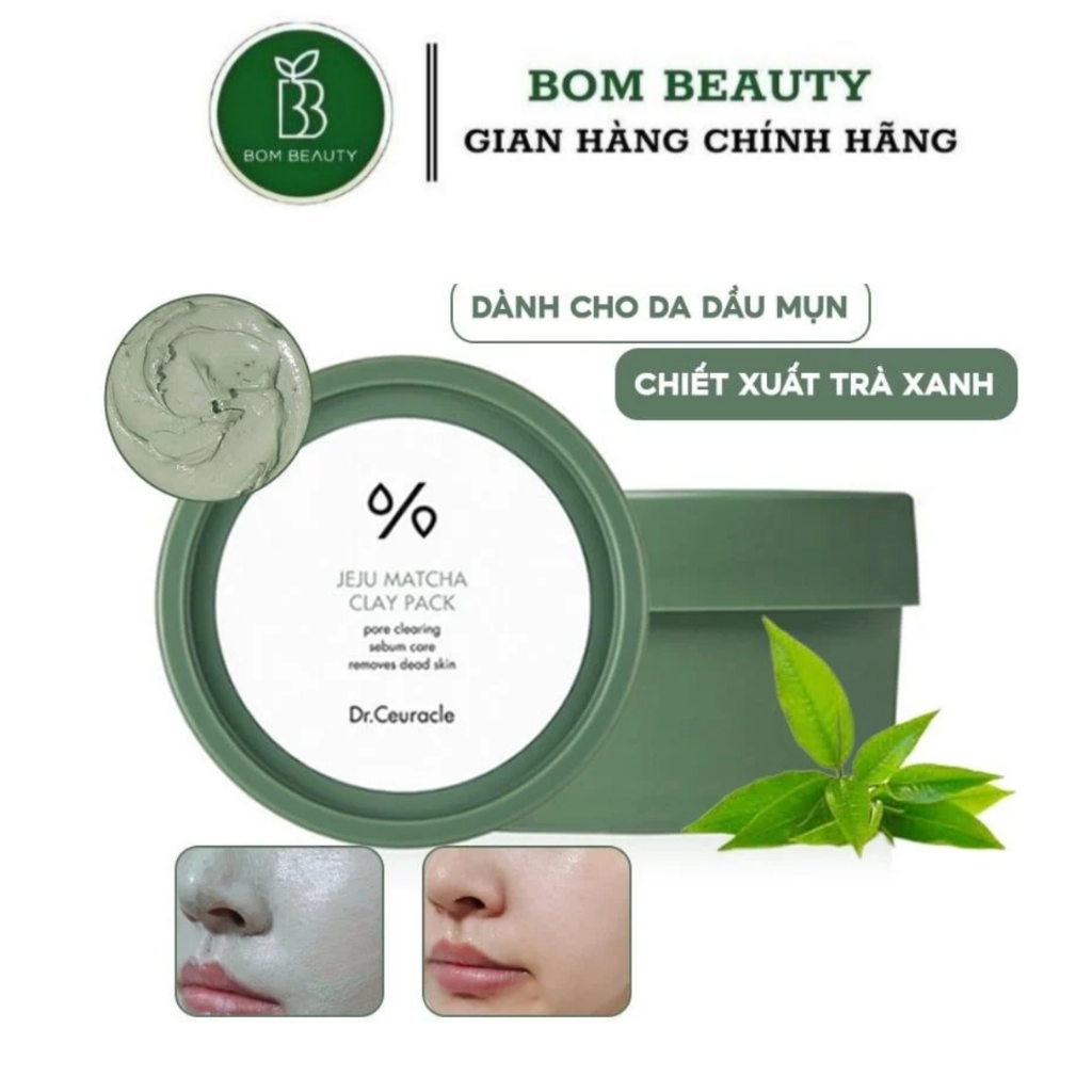 Dr.Ceuracle Jeju Matcha Clay Pack 115g - Mặt Nạ Đất Sét Trà Xanh Se Khít Lỗ Chân Lông