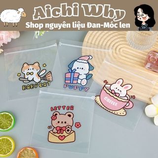 Túi zip ví nhựa mini đựng đồ dùng nhỏ gọn tái sử dụng nhiều lần