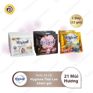 Nước Xả Vải Hygiene Thái Lan Đậm Đặc Siêu Thơm Dây 12 Gói