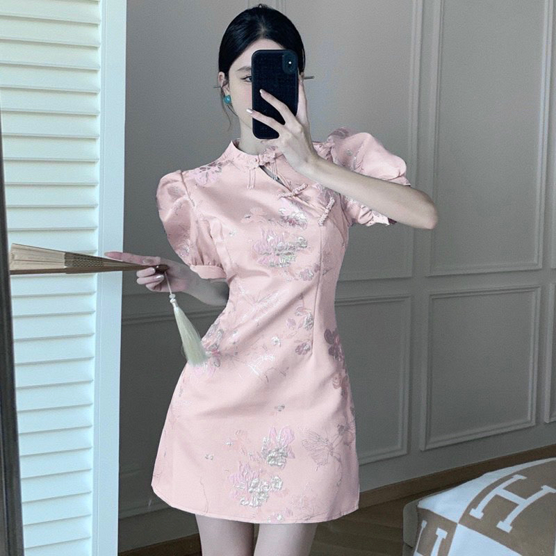 ĐẦM GẤM ÁNH KIM TAY PHỒNG